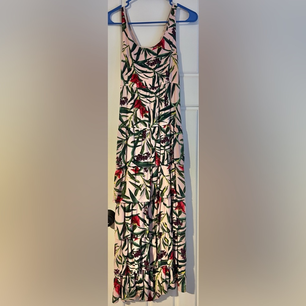 Floral Tiered Dress - Multicolor